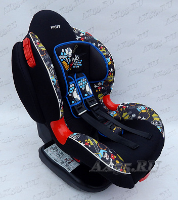  Детское автокресло SIGER «КОКОН ISOFIX» LB20, группа I/2, 9-25 кг, 1-7 лет изофикс Микки Футбол