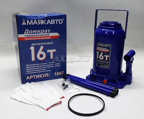 Домкрат двухштоковый МаякАвто 16 тонн