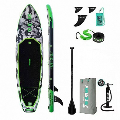 Sup board (Сапборд) Надувная доска HONOR FUNWATER двухслойный зел (335*83*15)