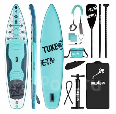 Sup board (Сапборд) Надувная доска TUKEBETA (335*83*15) до 200кг Бирюза